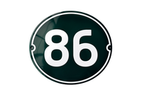 House Numbers placas esmaltadas