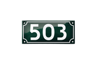 House Numbers placas esmaltadas