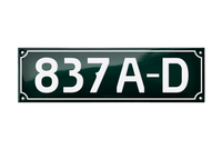 House Numbers placas esmaltadas
