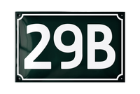 House Numbers placas esmaltadas