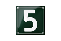 House Numbers placas esmaltadas