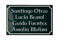 Name Plates placas esmaltadas