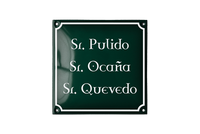 Name Plates placas esmaltadas