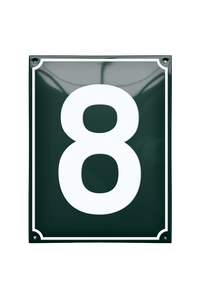 House Numbers placas esmaltadas