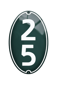 House Numbers placas esmaltadas