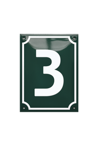 House Numbers placas esmaltadas
