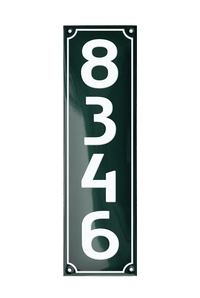 House Numbers placas esmaltadas
