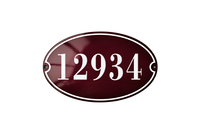 House Numbers placas esmaltadas