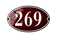House Numbers placas esmaltadas