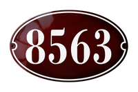 House Numbers placas esmaltadas
