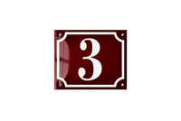 House Numbers placas esmaltadas
