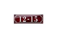 House Numbers placas esmaltadas