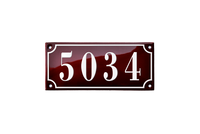 House Numbers placas esmaltadas