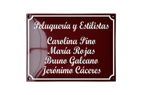 Name Plates placas esmaltadas