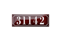 House Numbers placas esmaltadas