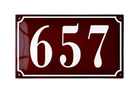 House Numbers placas esmaltadas