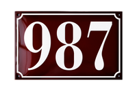 House Numbers placas esmaltadas