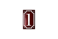 House Numbers placas esmaltadas