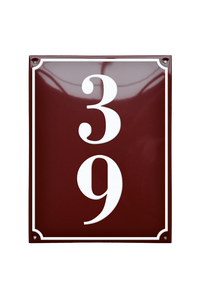 House Numbers placas esmaltadas