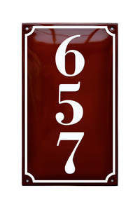 House Numbers placas esmaltadas