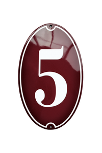 House Numbers placas esmaltadas