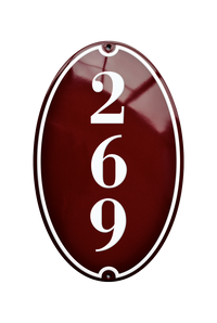 House Numbers placas esmaltadas