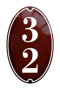 House Numbers placas esmaltadas