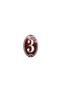 House Numbers placas esmaltadas
