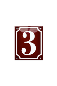 House Numbers placas esmaltadas