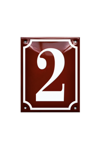House Numbers placas esmaltadas