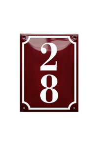 House Numbers placas esmaltadas