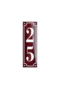 House Numbers placas esmaltadas