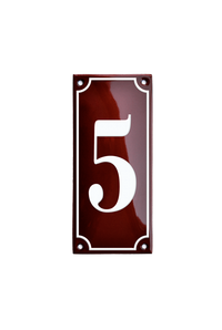 House Numbers placas esmaltadas