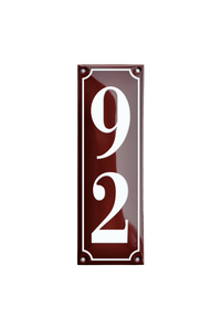 House Numbers placas esmaltadas