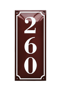 House Numbers placas esmaltadas