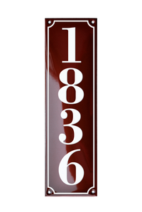 House Numbers placas esmaltadas
