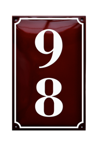 House Numbers placas esmaltadas