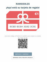 Tarjeta Regalo placas esmaltadas