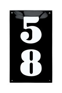 House Numbers placas esmaltadas