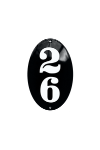 House Numbers placas esmaltadas