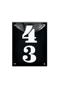 House Numbers placas esmaltadas