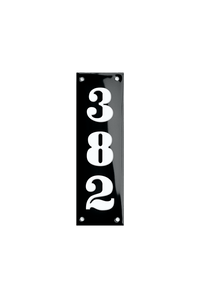 House Numbers placas esmaltadas