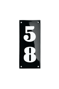House Numbers placas esmaltadas