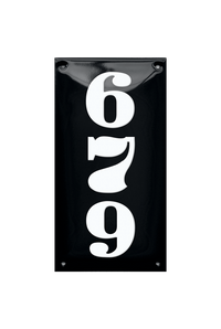 House Numbers placas esmaltadas