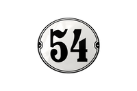 House Numbers placas esmaltadas