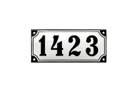 House Numbers placas esmaltadas