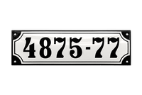 House Numbers placas esmaltadas