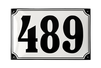 House Numbers placas esmaltadas