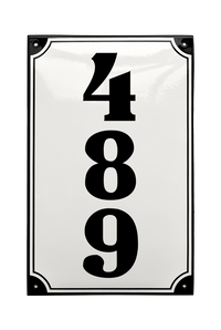 House Numbers placas esmaltadas