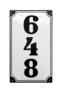 House Numbers placas esmaltadas